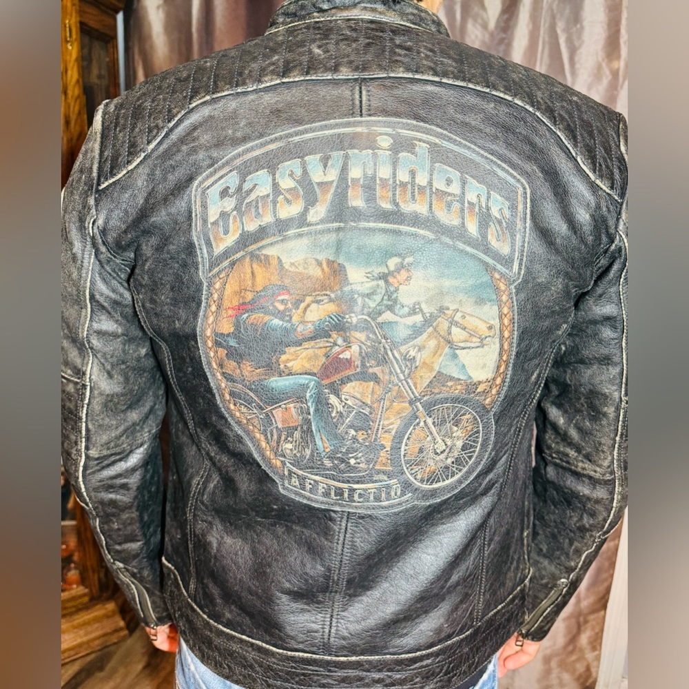 Affliction men’s LIMITED EDITION leather jacket